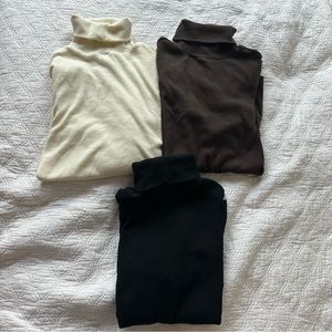 BP turtleneck ribbed top set of 3